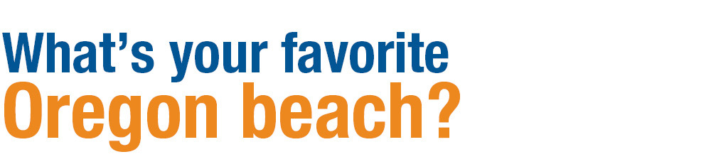 graphic headline what's your favorite oregon beach