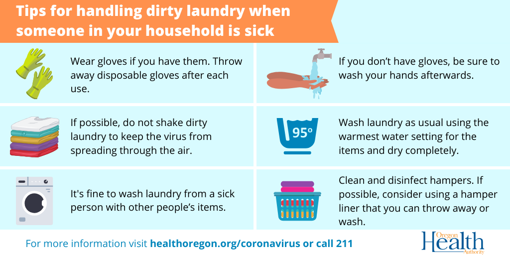 Tips for handling dirty laundry when someone in your household is sick