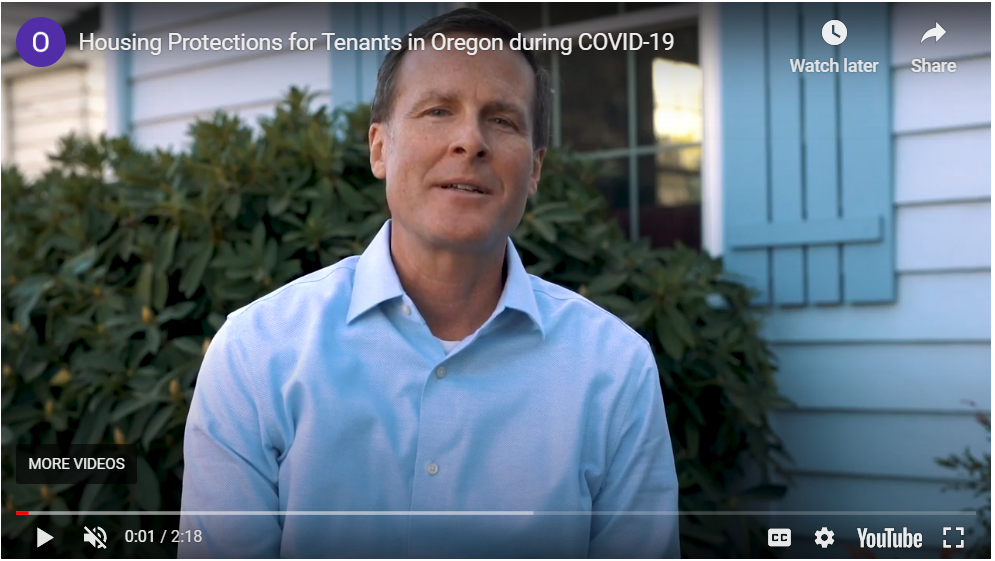 Housing protections for Oregon tenants during COVID-19