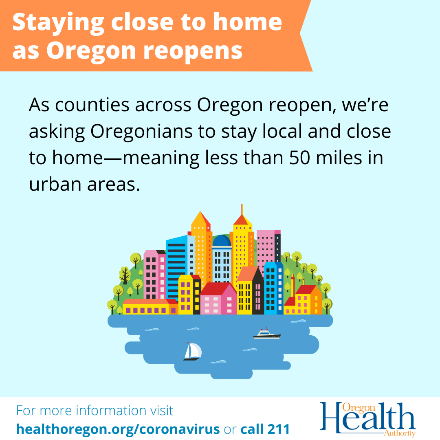 Staying close to home as Oregon reopens
