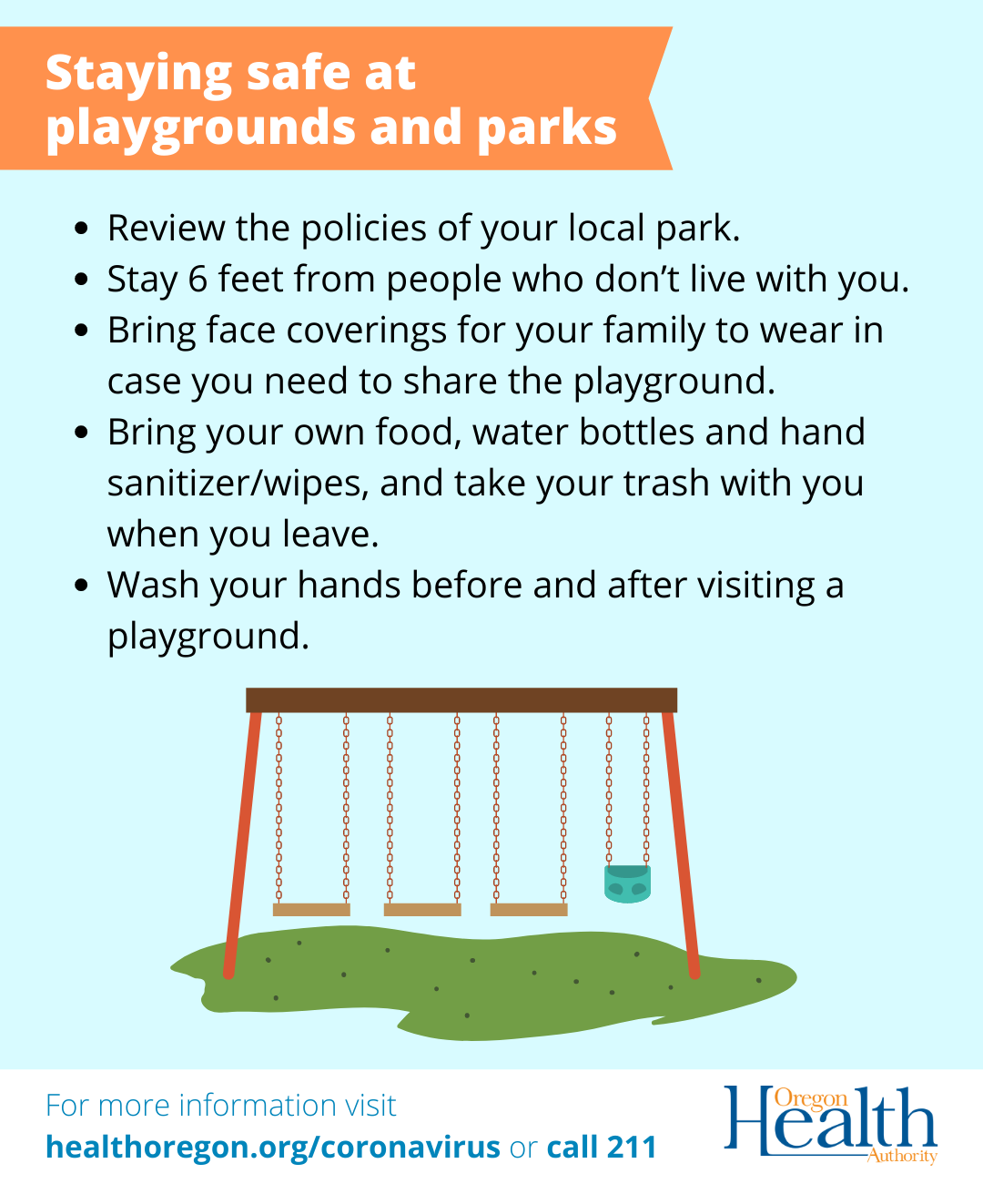 Staying safe at playgrounds and parks
