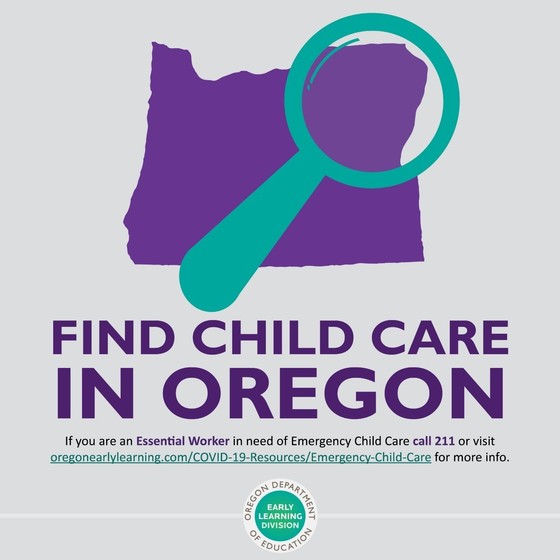 Find child care in Oregon