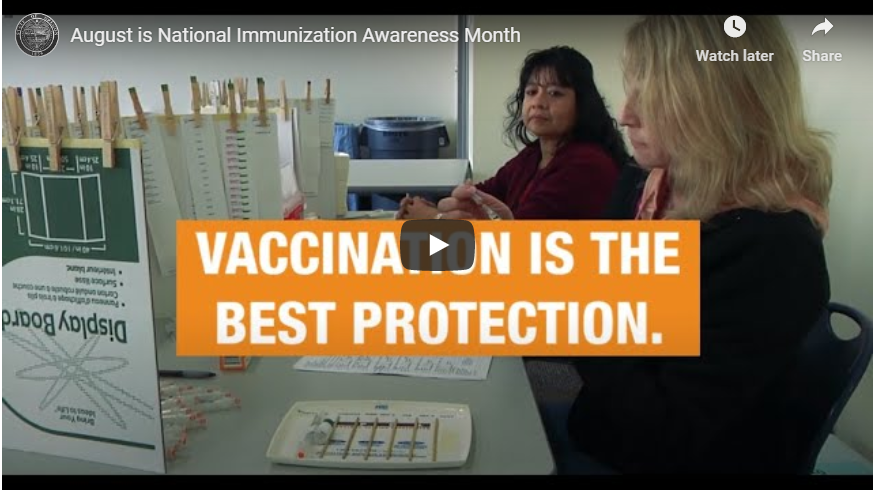 August is National Immunization Awareness Month Now is the time to get children caught up on vaccines 