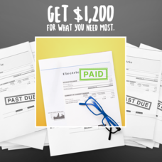 Get $1200 for what you need most - photo of paid bills