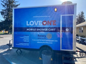 LoveOne mobile shower cart