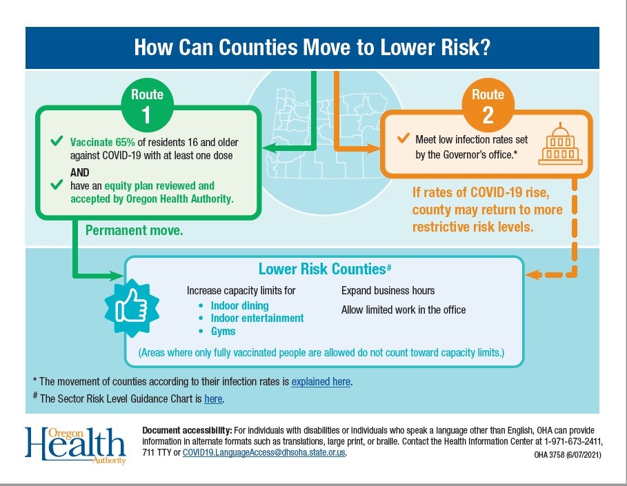 Infographic showing two routes to Lower Risk