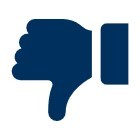 Blue thumbs down image