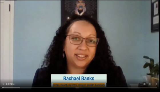 Rachael Banks, Public Health Director, Oregon Health Authority