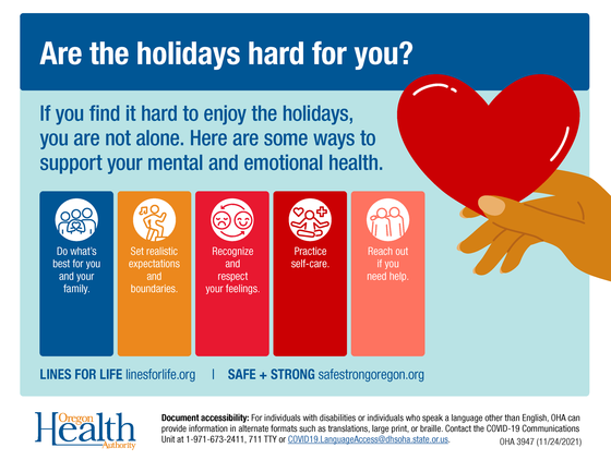 Are the holidays hard for you? Five tips for supporting your mental and emotional health during the holidays