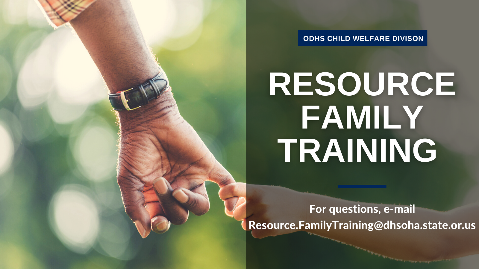 Resource Parent Initial Training Series – Replacement Of Foundations ...