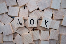 Joy scrabble letters