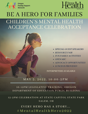 A flyer for the Mental Health Children's Day event described above.