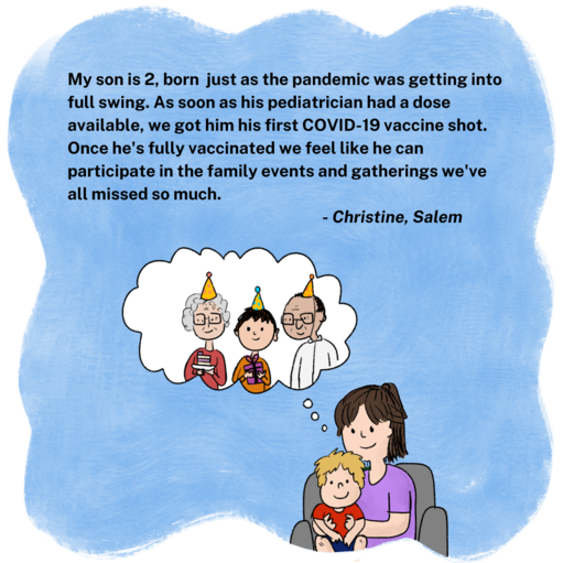 illustration of a family with kids