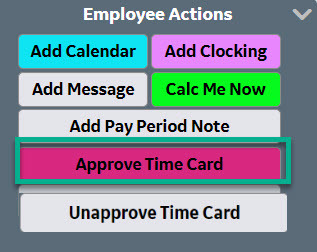 Approve Time Card