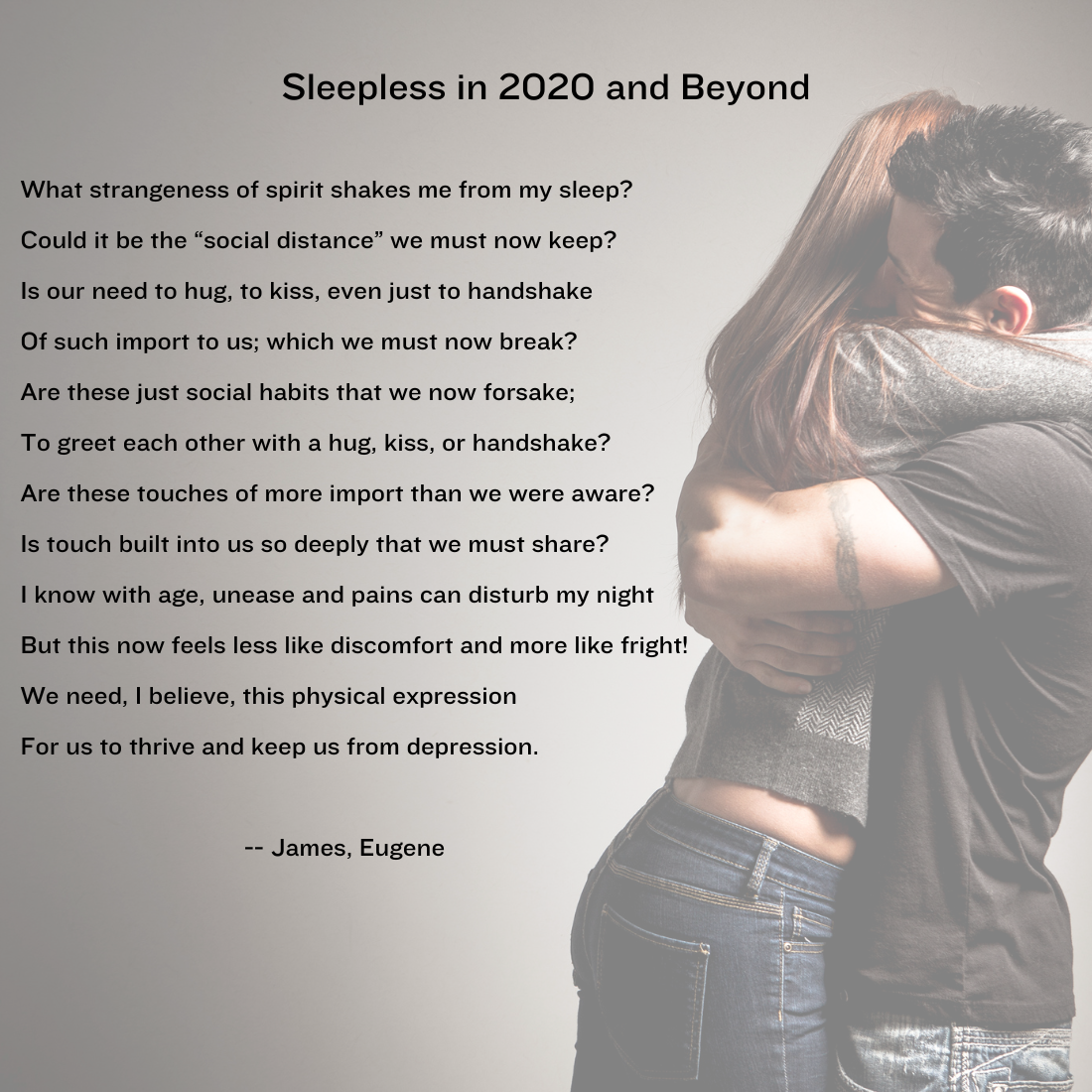 poem about the pandemic titled Sleepless in 2020 and Beyond