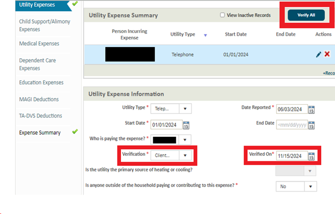 Utlility Expense ONE System Update Monday November 25, 2024
