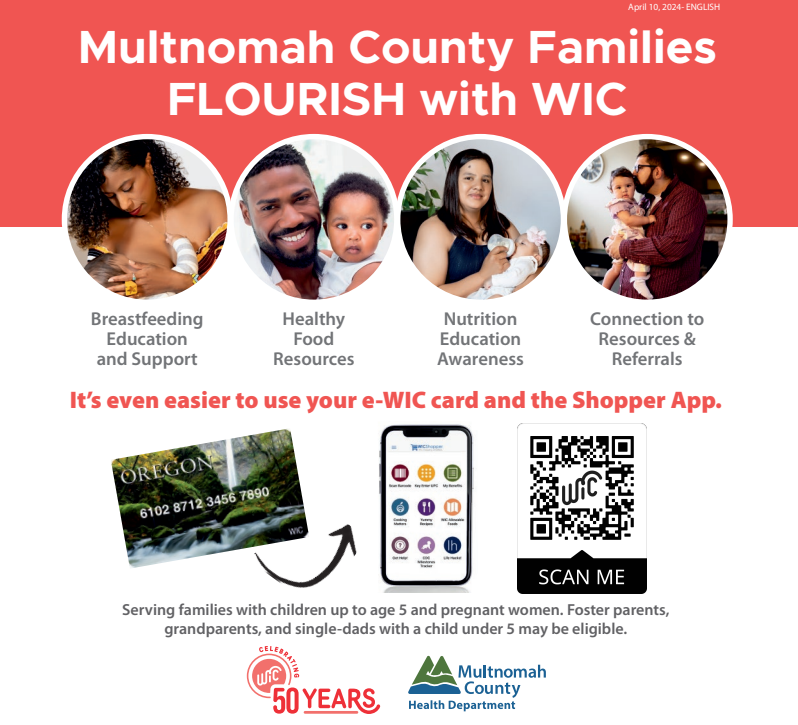 Women, infants and children program flyer