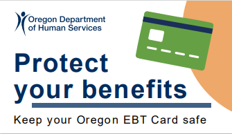 protect EBT benefits on white card with yellow background