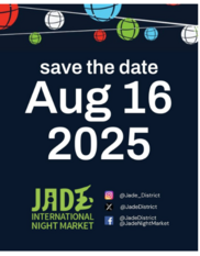 black background with colorful lanterns