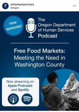 dark blue background with microphone and text