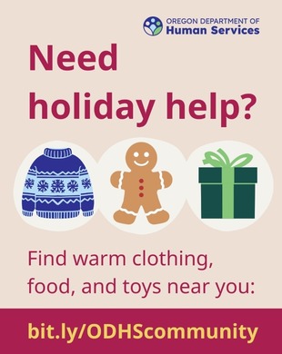 illustrations of sweater, gingerbread, present