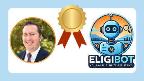 Nate Singer and Oregon EligiBot APHSA award