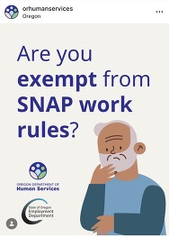 social media post of animated older man