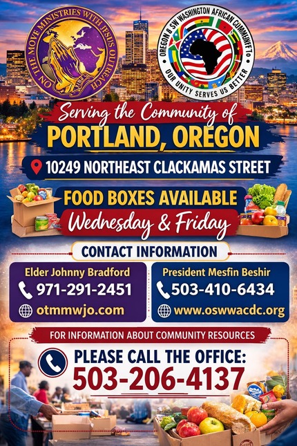 Flyer urging people to call for community resources