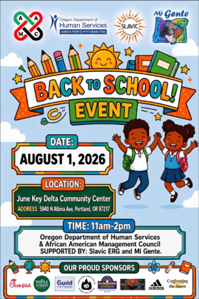 back to school event on Aug 1 at June Key Delta in PDX