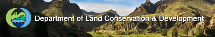 oregon department of land conservation and development banner - mountains