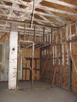 Interior of historic Salem RR Baggage Depot