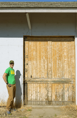 ODOT Historian Chris Bell at Salem Baggage Depot