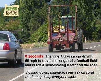 Slowing down, patience, courtesy on rural roads help keep everyone safe!