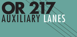 OR 217 Auxiliary Lane project logo