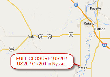 Nyssa detour route for Dec. 1 parade