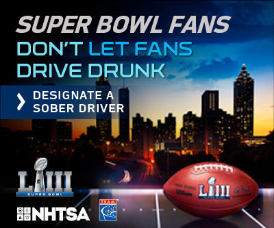 Superbowl Sunday - Fans don't let fans drive drunk