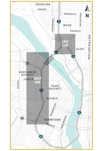 I-405 Ramps Small Project Area Map