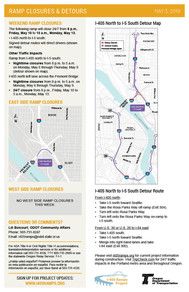 Thumbnail image of fact sheet for I-405 North to I-5 South Closure and Detour Factsheet