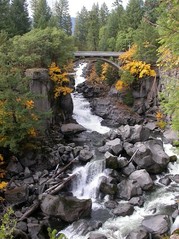 North Fork Rogue River Bridge from a distance