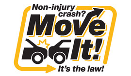 Non-injury crash? Move it! It's the law.