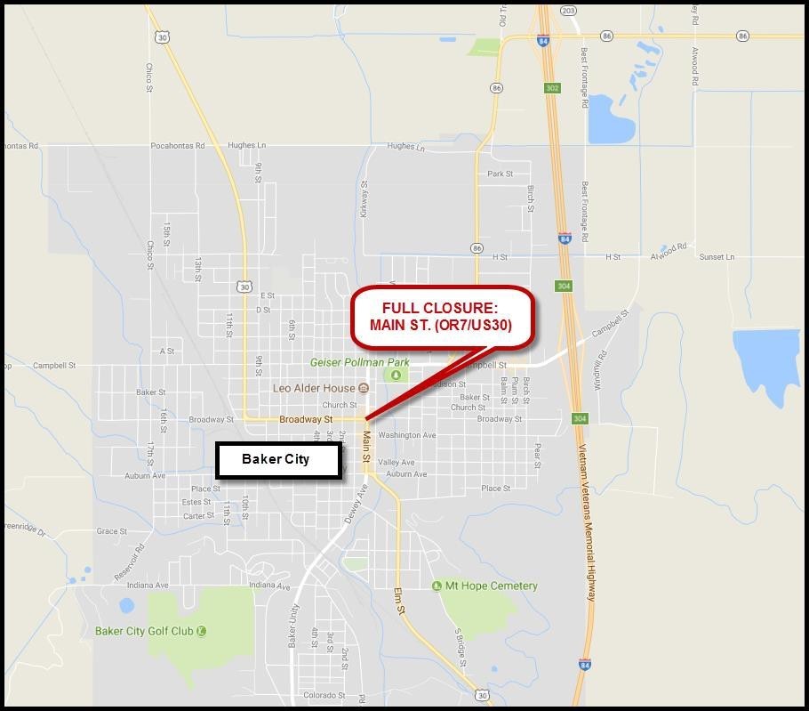 Full Closure of OR7 & US30 for the Trick or Treat Event