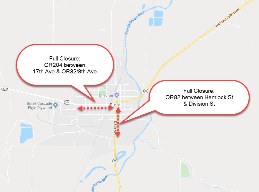 Full Closures for the Elgin Light Parade
