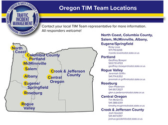 Oregon TIM Team Locations