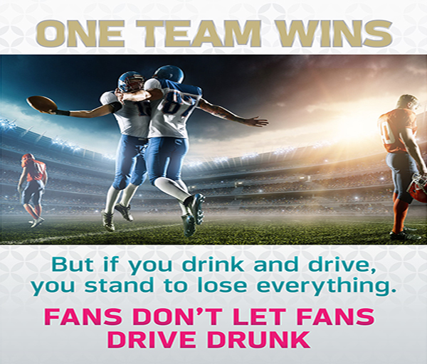Super Bowl LIV: Fans Don’t Let Fans Drive Drunk