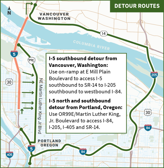 Detour Route Map