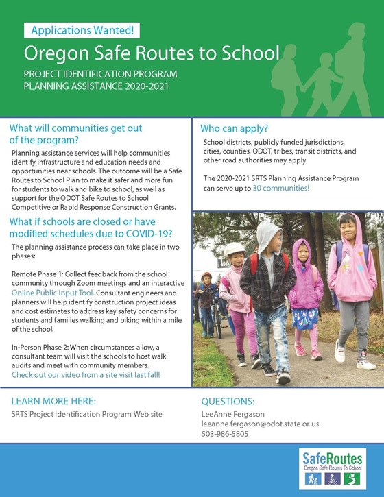 Safe Routes flyer