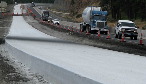 Interstate 84 concrete paving
