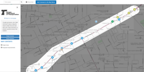 A look at the interactive comment map