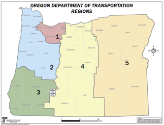 ODOT Region Map