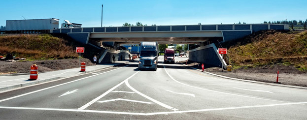 Graham Road looking south.